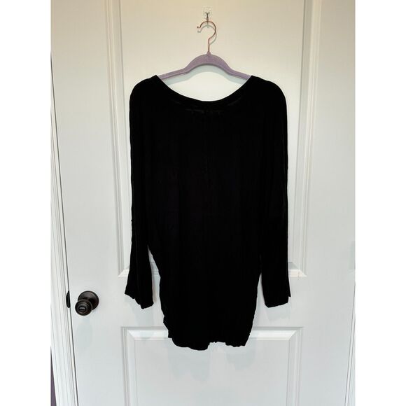 Max Studio Back Ruched Side Long Sleeve T-Shirt Size XL - Picture 1 of 5